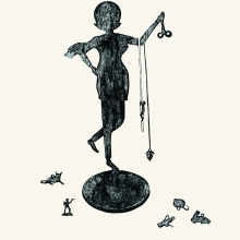 鑄鐵女孩  2012  紙凹版 52x37cm-大美無言藝術空間